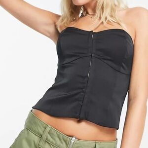 Strapless Hook-and-Eye Corset Top